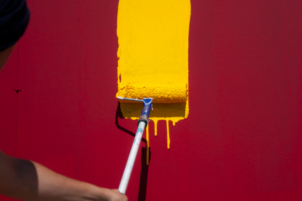 Pinceau Couleur Enduit